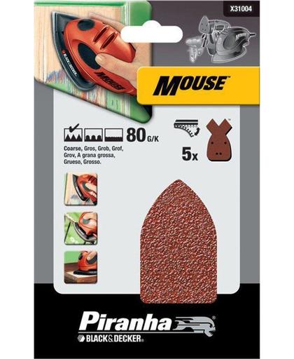 Piranha Schuurstroken Mouse, 80K 5 stuks X31004
