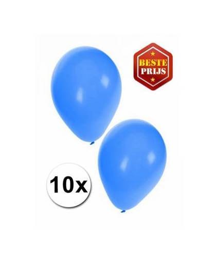 Blauwe ballonnen 10 stuks