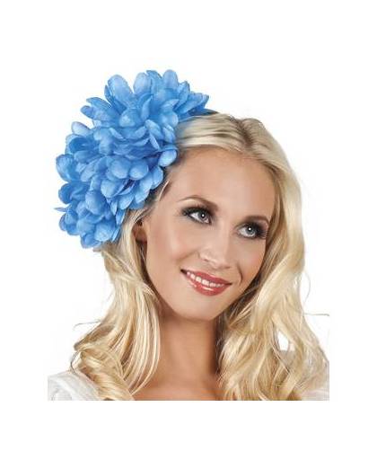 Haarbloem blauw 20cm