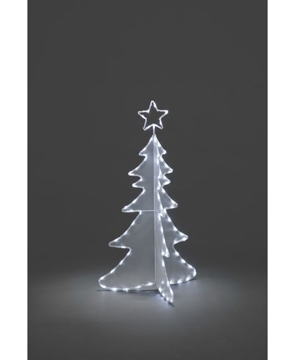 Konstsmide Kerstverlichting buiten - Verlichte decoratie Denneboom LED 80 lampjes - 120 centimeter - Koud wit