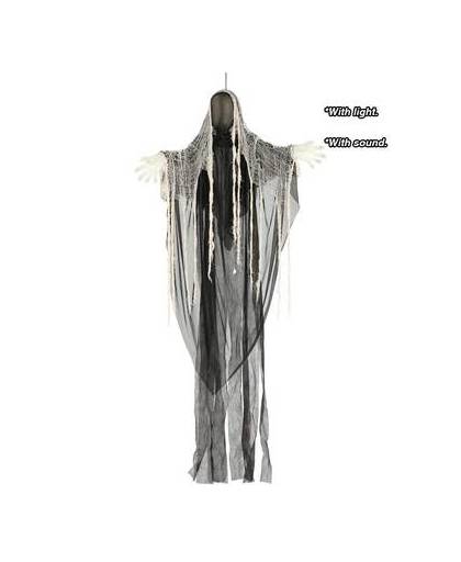 Halloween pop grim reaper met licht en geluid 175cm