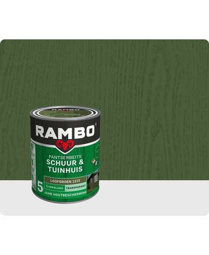 Rambo Schuur & Tuinhuis pantserbeits zijdeglans transparant loof groen 1215 750 ml