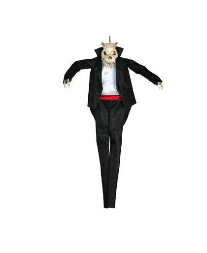 Halloween pop skelet hond 90cm