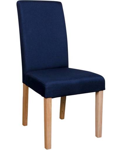 Norrut Mara eetkamerstoel stof blauw - set van 2 stoelen