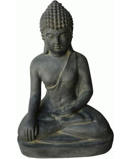 Stone-Lite Deco Tuinbeeld Boeddha black 401M