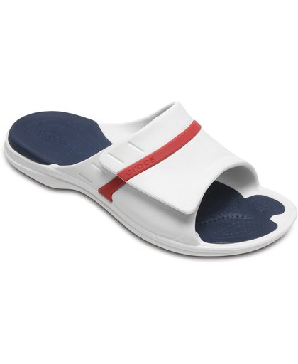 Crocs Modi Sport Slide Slippers  Slippers - Maat 38/39 - Unisex - wit/rood/blauw