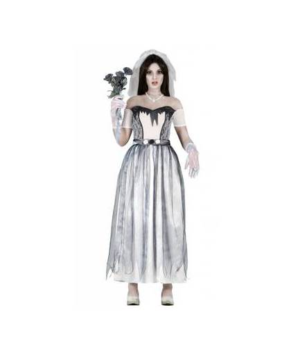 Halloween kostuum dames bruid geest - maat / confectie: medium-large / 38-40