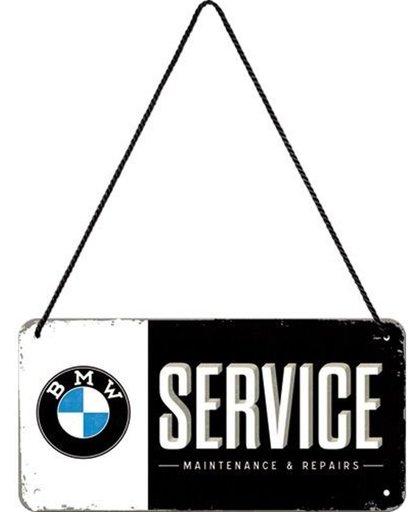 BMW Service Metalen wandbord 10x20 cm