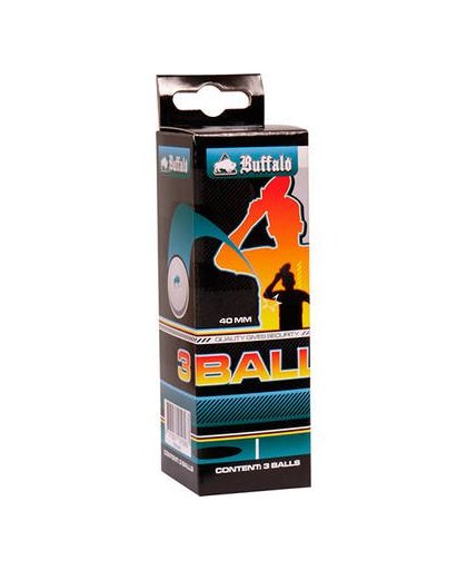 Tafeltennisballen buffalo 1* (3st.)