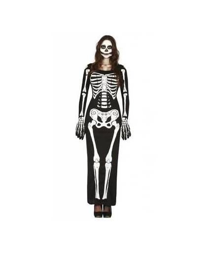 Halloween kostuum dames skelet - maat / confectie: small-medium / 36-38