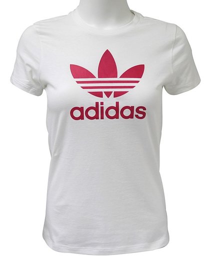 Adidas Trefoil Tee BK2019, Vrouwen, Wit, T-shirt maat: 158 EU