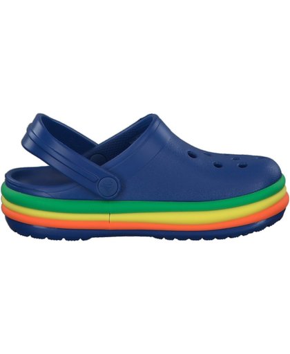 Crocs Crocband Rainbow Band Clog slippers junior Slippers - Maat 30/31 - Unisex - blauw/groen/geel/oranje