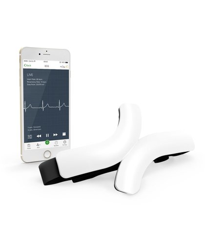 EKG ECG hartslagmeter: QardioCore continue elektrocardiograaf ECG/EKG mobiele machine - draadloze, mobiele, draagbare hartmeetapparatuur - bluetooth mobiele digitale cardio-apparaten