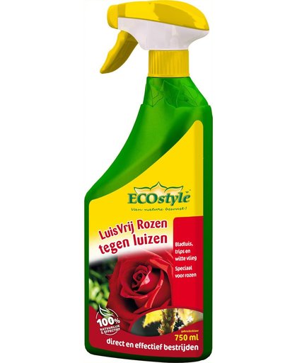ECOstyle LuisVrij Rozen - Spray tegen luizen op rozen - 750 ml