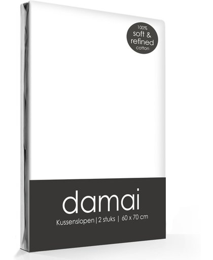Damai - Kussensloop - 60 x 70 cm - White - 2 stuks