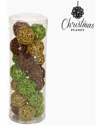 Kerstballen Koffie Goud Groen (21 pcs) by Christmas Planet