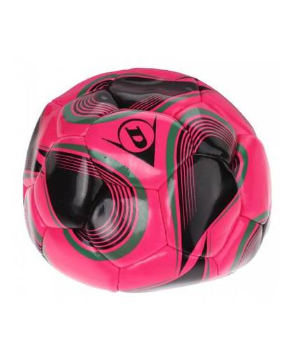 Dunlop voetbal druppel met pomp maat 5 roze