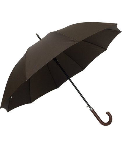 Smati Homme en Canne Paraplu - Stormbestendig - Extra Stevig - Bruin - Ø118cm