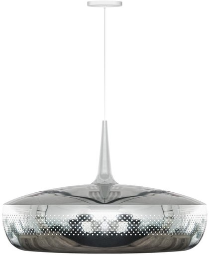Clava Dine hanglamp | Polished Steel Zilver - losse lampenkap