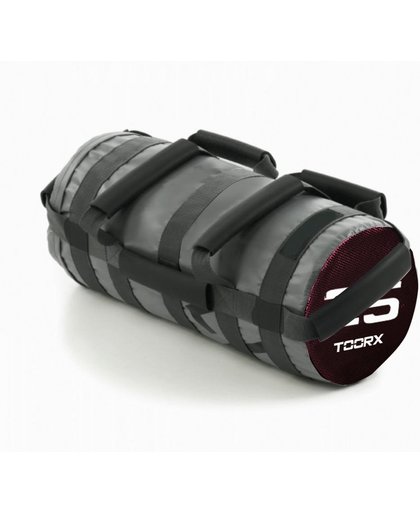 Toorx Powerbag 25 kg met 7 hendels - grijs - bordeaux