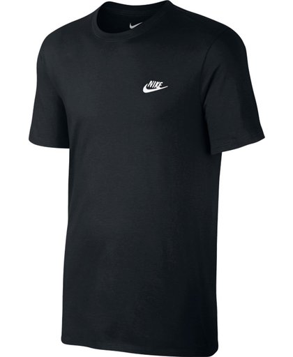 Nike Sportswear Tee Club Embroidered Futura Sportshirt casual Heren - Black/(White)