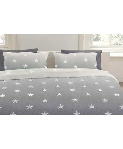 Sleeptime Twinkle Stars - Dekbedovertrekset - Lits Jumeaux - 240x200/220 + 2 kussenslopen 60x70 - Grijs