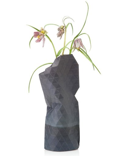 Pepe Heykoop Paper Vase Cover klein Dutch Design - watercolour grey