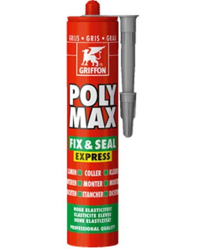 Griffon Poly Max® Fix & Seal Express Grijs Koker 425 g NL