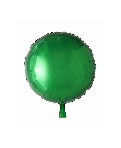 Helium ballon rond groen 46cm leeg