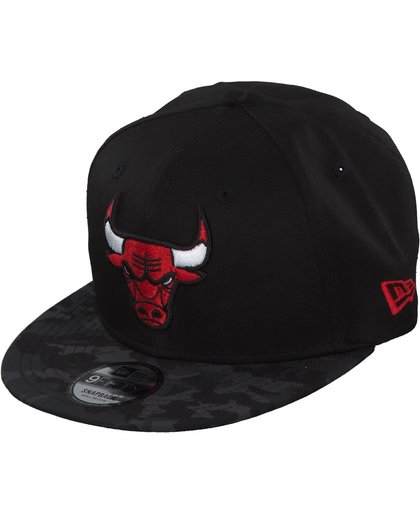 New Era 9Fifty Snapback Cap Chicago Bulls Zwart / Camo