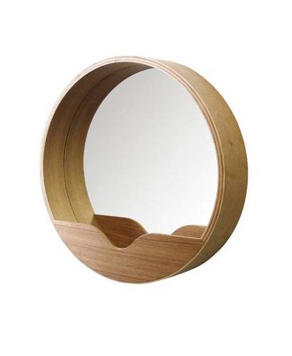 Zuiver - round wall spiegel - hout - small