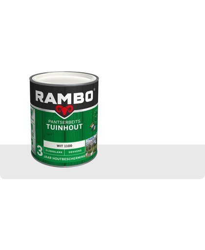 Rambo Tuinhout pantserbeits zijdeglans dekkend wit 1100 750 ml