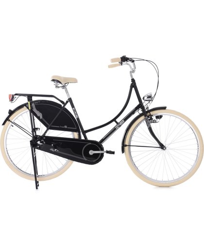 Ks Cycling Fiets 28 inch omafiets met 3 versnellingen (Nexus) Tussaud zwart - 53 cm