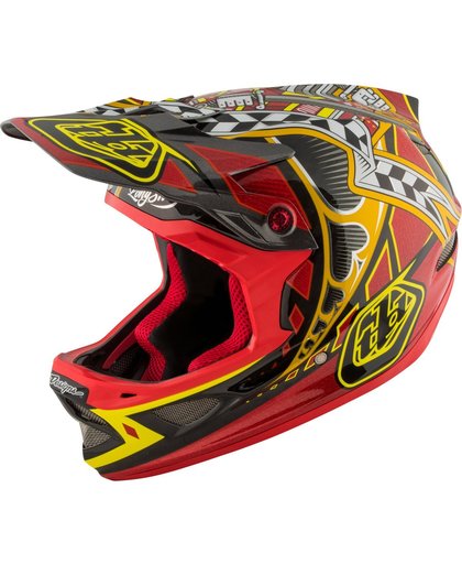 Troy Lee Designs D3 Downhill helm Mips Longshot rood/zwart Hoofdomtrek M / 56-57cm