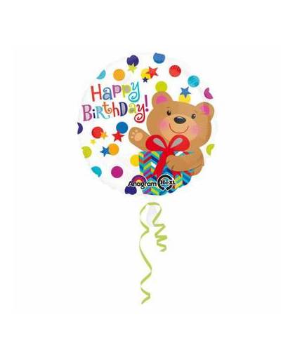 Helium ballon happy birthday beer 43cm leeg
