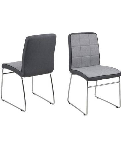 FYN Joeri - Eetkamerstoel - Lichtgrijs - set van 4 stoelen