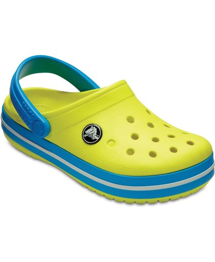 Crocs Crocband Clog slippers junior  Slippers - Maat 30/31 - Unisex - geel/blauw