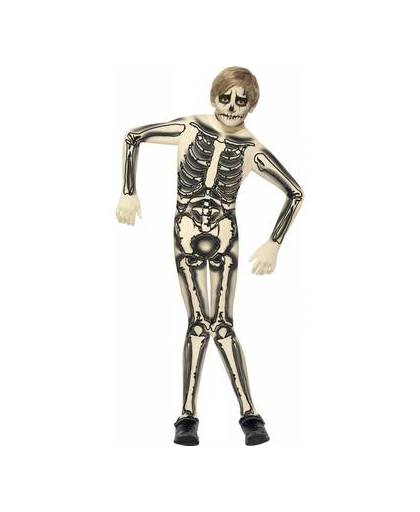 Second skin skelet kostuum kids 145-158 (10-12 jaar)
