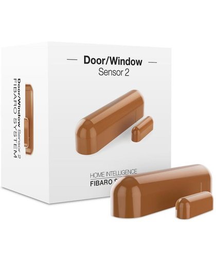 FIBARO Door/Window Sensor 2 - Magneetcontact sensor - Licht bruin