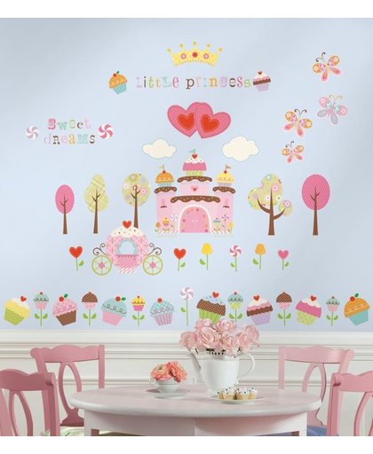 RoomMates Muursticker Happi Cupcake - Multi