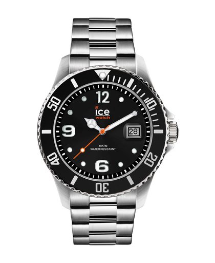 ice watch Ice-Watch horloge Ice Steel Black-Silver 40 mm IW016031