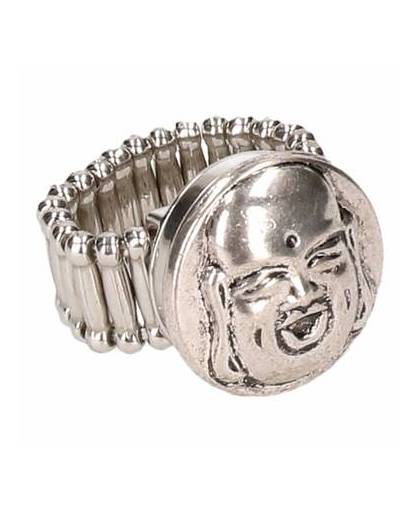 Zilveren boeddha ring voor volwassenen