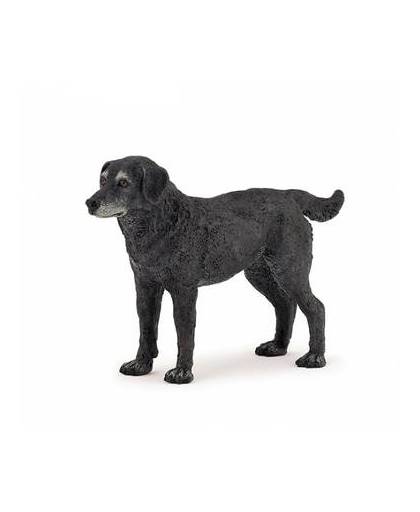 Plastic zwarte hond 10 cm