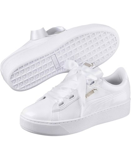 PUMA Vikky Platform Ribbon P Sneakers Dames - Puma White-Puma White