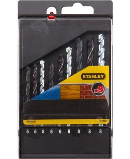 Stanley borenset metaal/hout/steen 9-delig