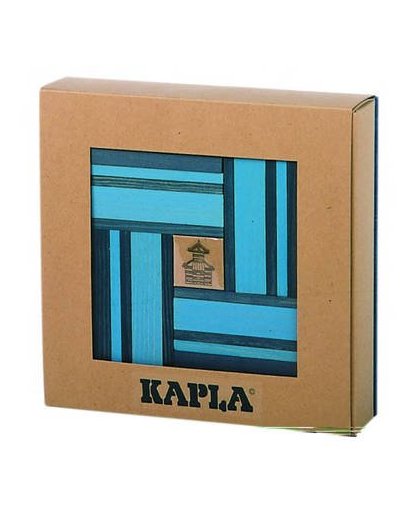 Kapla 8010 kapla: 40 stuks kleur met boekje blauw