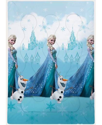 Disney Frozen Castle - Beddensprei - Eenpersoons - 140 x 200 cm - Blauw