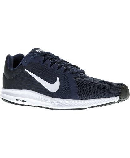 Nike Downshifter 7 Hardloopschoenen Heren Hardloopschoenen - Maat 44.5 - Mannen - blauw/wit