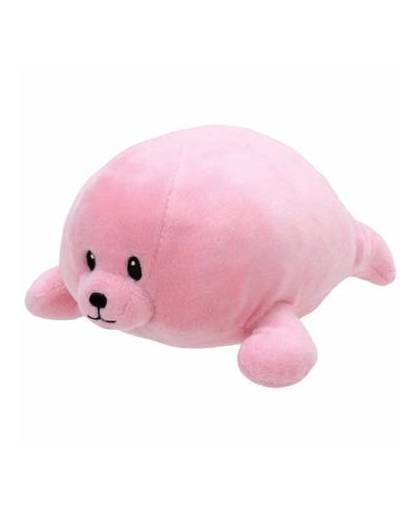 Pluche knuffel roze zeehond ty beanie/baby doodles 24 cm