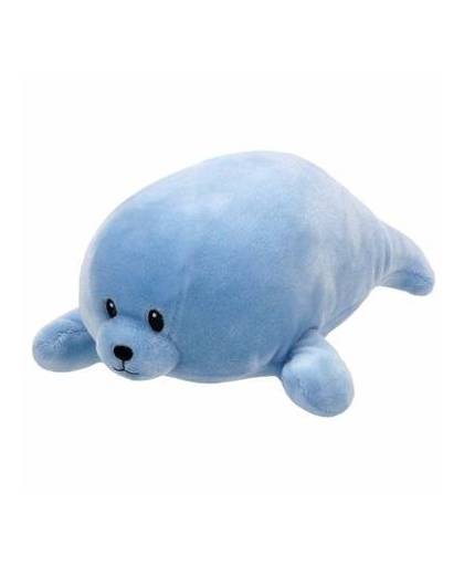 Pluche knuffel blauwe zeehond ty beanie/baby doodles 24 cm